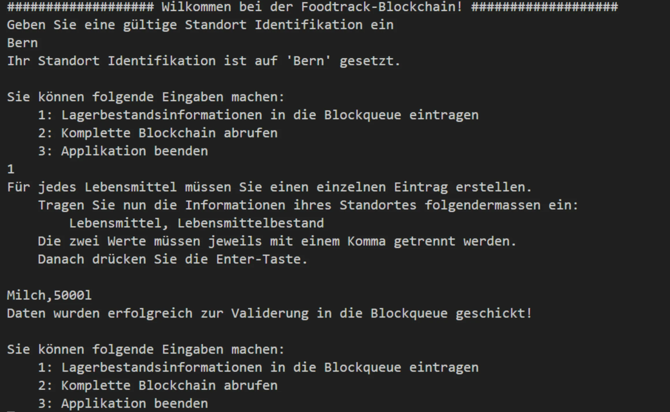 Test Blockbildung
